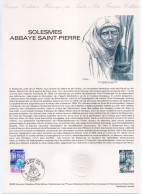 - Document Premier Jour SOLESMES - L'ABBAYE SAINT-PIERRE 20.9.1980 - - Abadías Y Monasterios