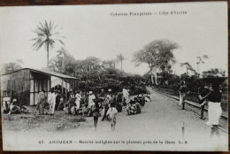 COTE D'IVOIRE   ABIDJEAN Marché Indigène Sur Le Plateau Près De La Gare - Costa De Marfil