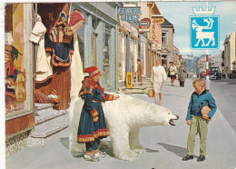 NORVEGE. TROMSO ( ENVOYE DE). " THE ICE BEAR IN THE MAIN STREET ". ANNEE 1971 + TEXTE + TIMBRE - Norwegen