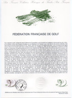 - Document Premier Jour LA FÉDÉRATION FRANCAISE DE GOLF - PARIS 18.10.1980 - - Golf