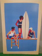 SURF - RETRO VINTAGE - AFFICHE POSTER - Other & Unclassified