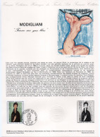 - Document Premier Jour MODIGLIANI : Femme Aux Yeux Bleus - CREIL 25.10.1980 - - Impressionisme