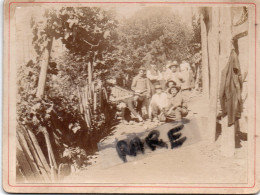 PHOTO ANCIENNE,38,ISERE,LA MURE,1900,MINEUR,ET BOULISTE,JOUEUR DE BOULES,FAMILLE DE L 'EPOQUE,RARE - Lieux