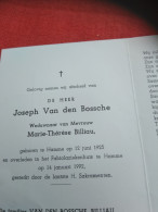 Doodsprentje Joseph Van Den Bossche / Hamme 12/6/1925 - 14/1/1992 ( Marie Thérèse Billiau ) - Religione & Esoterismo
