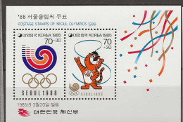 1985 MNH South Korea Mi Block 500 Postfris** - Corea Del Sur