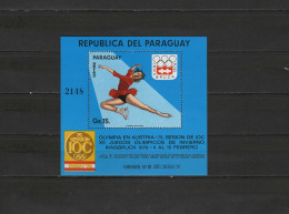 Paraguay 1974 Olympic Games Innsbruck S/s MNH - Hiver 1976: Innsbruck