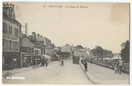 Pontoise (95) , Quai Du Pothuis , Envoyée En 1920/1930 - Pontoise