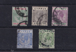 ..LOT DE TIMBRES OBLITERES  1903/24 .TRES INTERESSANTS . A VOIR DE PRES .BELLE COTE - Cyprus (...-1960)