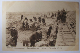 BELGIQUE - Après Un Bombardement - Travailleurs En Ière Ligne - Décembre 1916 - Sonstige & Ohne Zuordnung