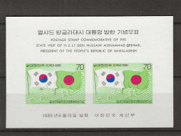 1985 MNH South Korea Mi Block 505 Postfris** - Corée Du Sud