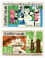 T+ Thailand 1969 Mi 549 551 Briefwoche - Thaïlande