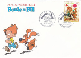 Fête Du Timbre 2002 Boule & Bill  Le 16-03-2002 - Storia Postale