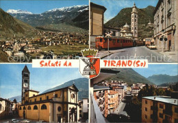 72577304 Tirano Panorama Santuario Madonna Kloster Kirche Trenino Del Bernina Zu - Autres & Non Classés