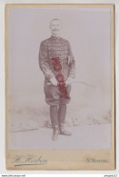 Fixe Photo Format Cabinet Officier 40 E Régiment D'Artillerie ? Photographe H Herbin St Mihiel - Guerre, Militaire