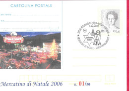 REPIQUAGE - ANNULLO SPECIALE" BOLZANO CENTRO-BOZEN ZENTRUM *9.12.2006*/MERCATINO DI NATALE-CHRISTKINDLMARKT" - Stamped Stationery