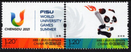 China - 2023 - 2023 World Universiade In Chengdu - Mint Stamp Set - Ongebruikt