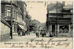 Seraing Rue De La Station Circulée En 1904 - Seraing