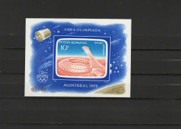 Romania 1976 Olympic Games Montreal, Space S/s Imperf. MNH -scarce- - Ete 1976: Montréal