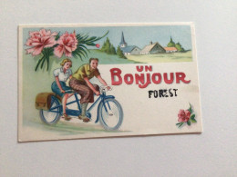 Carte Postale Ancienne Un Bonjour De Forest - Forest - Vorst