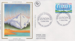 Enveloppe  FDC  1er  Jour   ANDORRE    EUROPA   1994 - FDC