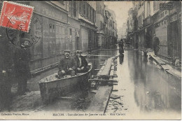 MACON Inondations Janvier 1910. Rue Carnot - Macon