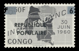 Congo - Katanga - Local Overprint - Stanleyville - 28 - Misplaced Overprint - Surcharge Déplacée - 1964 - MNH - Katanga