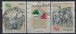 Italy 1985  Briefmarkeausstellung "ITALIA`85"  (o) Mi.1907-1909 - 1981-90: Usados