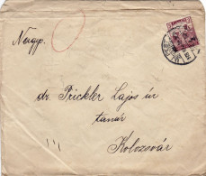 GRAINS HARVESTERS STAMPS ON  COVER / 3 FILER 1918,HUNGARY - Storia Postale