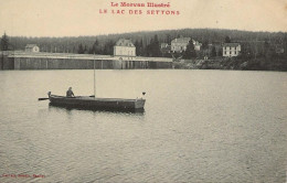 58 -  Montsauche Les Settons - Le Lac Des Settons    ** CPA Vierge  Animée   Barque ** - Montsauche Les Settons
