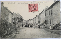 C. P. A. : 71 : MAZENAY : Maisons De Mineurs, Animé, Timbre En 1907 - Otros & Sin Clasificación