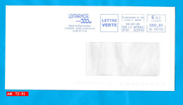 Enveloppe Avec EMA De Ploufragan St Br Côtes D'Armor / Leffarmor Du 03-07-20    Lettre Verte - EMA ( Maquina De Huellas A Franquear)