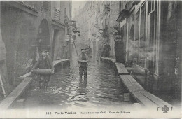 PARIS Inondations 1910. Rue De Bièvre - De Overstroming Van 1910