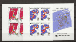 1986 MNH South Korea Mi Block 522-23 Postfris** - Korea, South