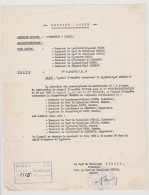 Guerre D'Algérie - Message Porté 4e Régiment Etranger D'Infanterie à Ouargla - Cachet 4e REI Juin 1963 - Dokumente