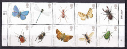 194 GRANDE BRETAGNE 2008 - Y&T 3009/18 - Insecte - Neuf ** (MNH) Sans Charniere - Unused Stamps