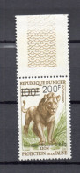 NIGER   N° 111   NEUF SANS CHARNIERE  COTE 18.00€    LION ANIMAUX FAUNE SURCHARGE - Niger (1960-...)