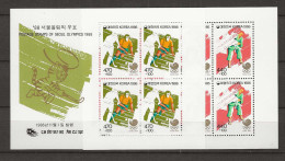 1986 MNH South Korea Mi Block 525-26 Postfris** - Korea (Süd-)