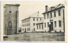 C. P. A. : SAINT-PIERRE Et MIQUELON : Palais De Justice Et Ecole Sainte Croisine - San Pedro Y Miquelón