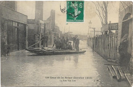 PARIS Crue De Janvier 1910. La Rue Van Loo - Paris Flood, 1910