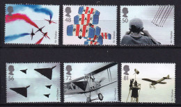 194 GRANDE BRETAGNE 2008 - Y&T 3036/41 - Red Arrows Parachute Avion Bombardier - Neuf ** (MNH) Sans Charniere - Unused Stamps