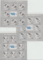 Russia 2014 Olympic Games In Sochi - From 2011 Three Souvenir Sheets MNH/**. Postal Weight 0,09 Kg. Please Read Sales Co - Winter 2014: Sochi