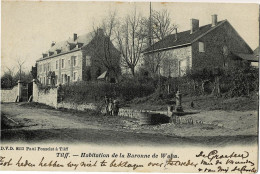 Tilff Habitation De La Baronne De Waha  Circulée En 1909 - Altri & Non Classificati