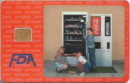 Czech Rep. - City Cards - FDA Automat, Coca-Cola, (Reverse Italic Style Writing), 03.1995, 100Kč, 20.000ex, Used - República Checa