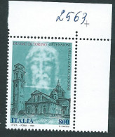 Italia 1998; Anniversario Del Duomo Di Torino + Sacra Sindone. Francobollo D' Angolo. - 1991-00: Mint/hinged