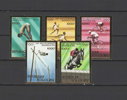 Togo 1976 Olympic Games Montreal, Athletics, Cycling, Equestrian Set Of 5 MNH -scarce- - Ete 1976: Montréal