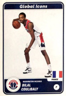 58 Bilal Coulibaly - Global Icons - Panini NBA Basketball 2023-2024 Sticker Vignette - Otros & Sin Clasificación