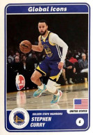 69 Stephen Curry - Global Icons - Panini NBA Basketball 2023-2024 Sticker Vignette - Otros & Sin Clasificación