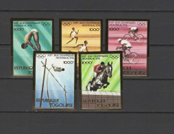Togo 1976 Olympic Games Montreal, Athletics, Cycling, Equestrian Set Of 5 Imperf. MNH -scarce- - Verano 1976: Montréal