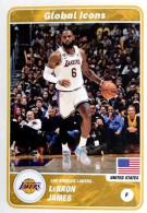 70 LeBron James - Global Icons - Panini NBA Basketball 2023-2024 Sticker Vignette - Altri & Non Classificati