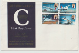 Bahrain FDC 1976 Concorde Inaugural Flight Bahrain. Postal Weight 0,09 Kg. Please Read Sales Conditions Under Image Of L - Concorde